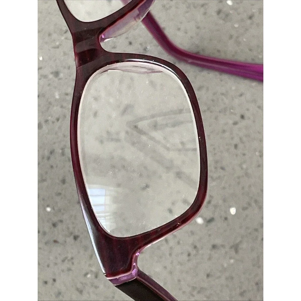 Lagino ET3824 Eyeglasses Frames ONLY 47-17-130 - Italy purple full rim rectangle